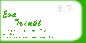 eva trinkl business card